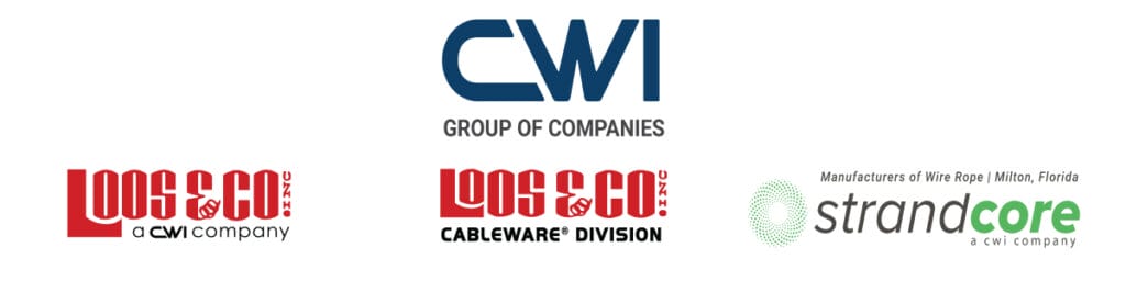 CWI, Loos & Co., and Strandcore Logos