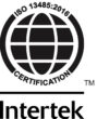 Certificación ISO 13485: 2016 - Intertek