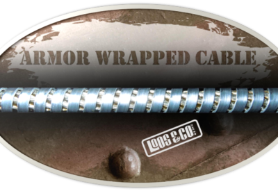 Armor wrapped cable logo